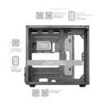 Caixa ATX Mars Gaming MC-VIEW Vidro Temperado USB 3.0 Rosa - Image 6