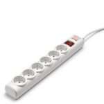 Tomada Régua Salicru SPS Safe 6 Tomadas Schuko 10A c/ Switch On/Off