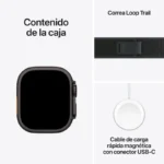 Apple Watch Ultra 2 GPS + Cellular 49mm Titânio Preto com Bracelete Loop Trail M/L Preta - Image 3