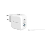 Carregador de Parede USB-C Charging Cable ALTHEA17W 3-Port 67W