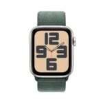 Apple Watch SE (2024) GPS 44mm Alumínio Luz das Estrelas c/ Loop Desportiva Verde Lago - Image 7