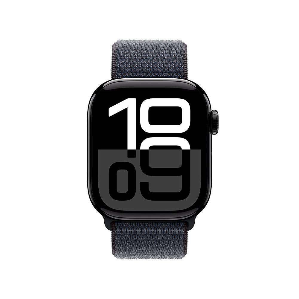 Apple Watch Series 10 GPS 42mm Alumínio Preto Brilhante c/ Bracelete Loop Desportiva Tinto - Image 10