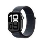 Apple Watch Series 10 GPS 42mm Alumínio Preto Brilhante c/ Bracelete Loop Desportiva Tinto