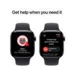 Apple Watch Series 10 GPS + Cellular 42mm Titânio Ardósia c/ Bracelete Desportiva Preta - Small/Medium - Image 6