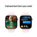 Apple Watch Series 10 GPS 46mm Alumínio Rosa-Dourado c/ Bracelete Desportiva Rosa leve - Medium/Large - Image 3