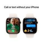 Apple Watch Series 10 GPS + Cellular 46mm Titânio Dourado c/ Bracelete Desportiva Luz das Estrelas - Small/Medium - Image 3