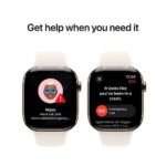 Apple Watch Series 10 GPS + Cellular 46mm Titânio Dourado c/ Bracelete Desportiva Luz das Estrelas - Medium/Large - Image 5