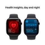 Apple Watch Series 10 GPS + Cellular 46mm Titânio Ardósia c/ Bracelete Desportiva Preta - Medium/Large - Image 6