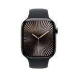 Apple Watch Series 10 GPS + Cellular 46mm Titânio Ardósia c/ Bracelete Desportiva Preta - Medium/Large - Image 8