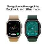 Apple Watch Ultra 2 GPS + Cellular 49mm Titânio Preto com Bracelete Loop Alpine S Verde Escuro - Image 4