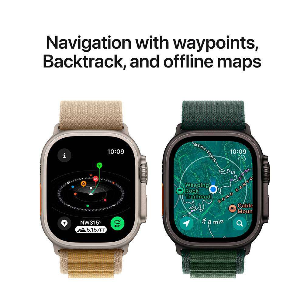 Apple Watch Ultra 2 49mm Black Titanium Trail Loop Blac a77f144a thumbnail 4 3