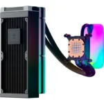 Water Cooler Hyte Thicc Q60-240mm com Ecrã Ips 5'' alimentado por Nexus Link Branco/Preto - Image 4