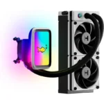 Water Cooler Hyte Thicc Q60-240mm com Ecrã Ips 5'' alimentado por Nexus Link Branco/Preto - Image 3