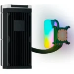 Water Cooler Hyte Thicc Q60-240mm com Ecrã Ips 5'' alimentado por Nexus Link Branco/Preto - Image 2