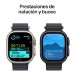 Apple Watch Ultra 2 GPS + Cellular 49mm Titânio Preto com Bracelete Loop Trail M/L Preta - Image 5