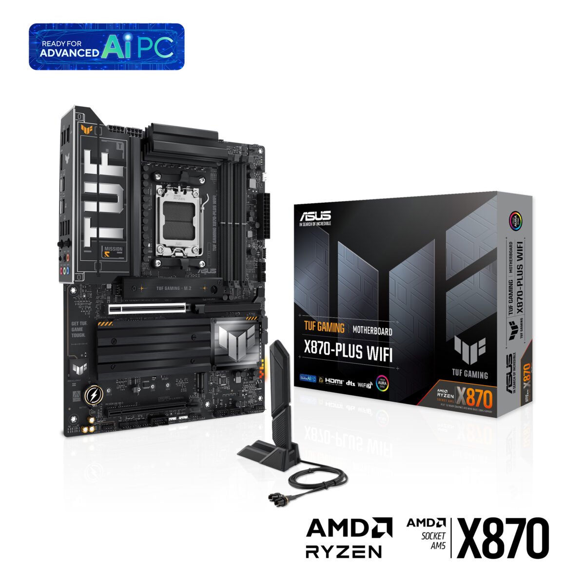 Motherboard ASUS TUF GAMING X870-PLUS WIFI AMD X870 Socket AM5 ATX - Image 1