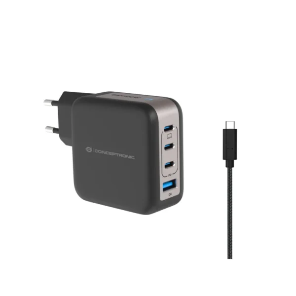 Carregador de Parede ALTHEA18B 4-Port 100W USB-C Charging Cable