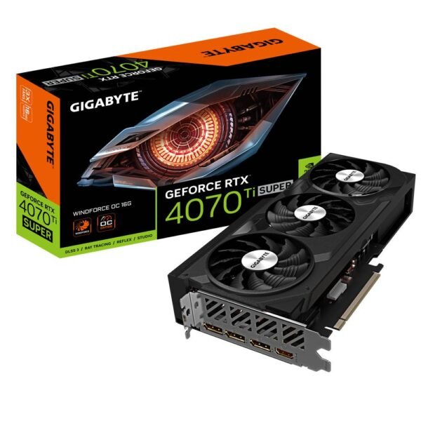Placa Gráfica Gigabyte RTX 4070 Ti Super Windforce OC 16GB GDDR6X DLSS3
