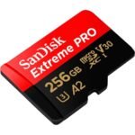 Cartão de Memória SanDisk Extreme Pro UHS-I C10 U3 V30 A2 microSDXC 256GB + Adaptador SD - Image 2