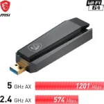 Adaptador USB Dual Band MSI AX1800 WiFi 6 - Image 4
