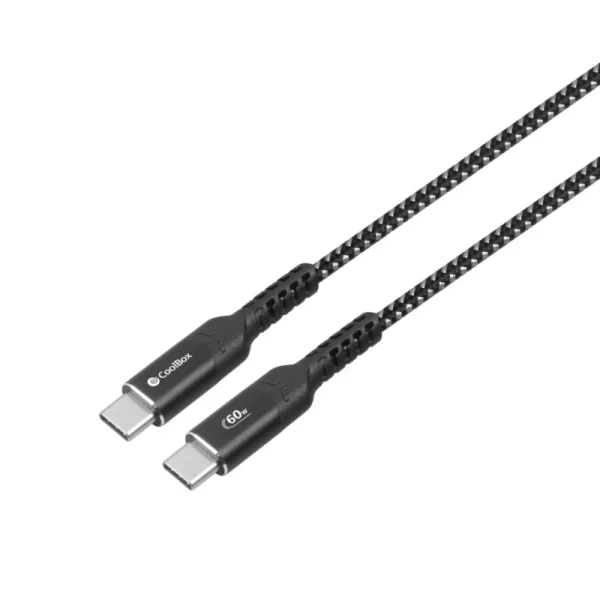 Cabo CoolBox USB-C > USB-C 60W CARGA