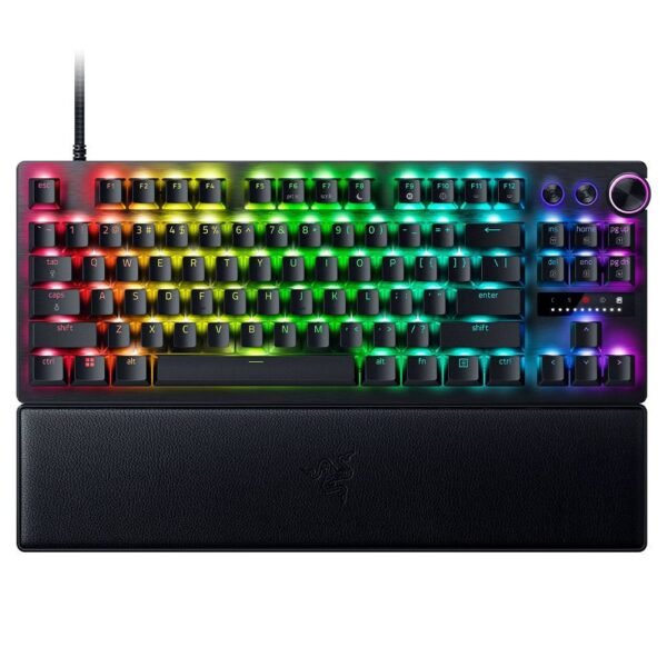 Teclado Mecânico Razer Huntsman V3 Pro TKL RGB Analog Optical Switches Gen-2 US Preto
