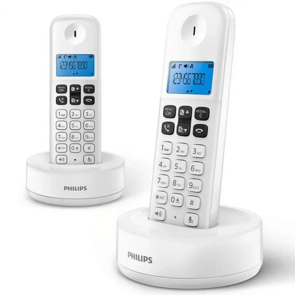 Telefone Sem Fios Duo Philips D1612W/34 Branco