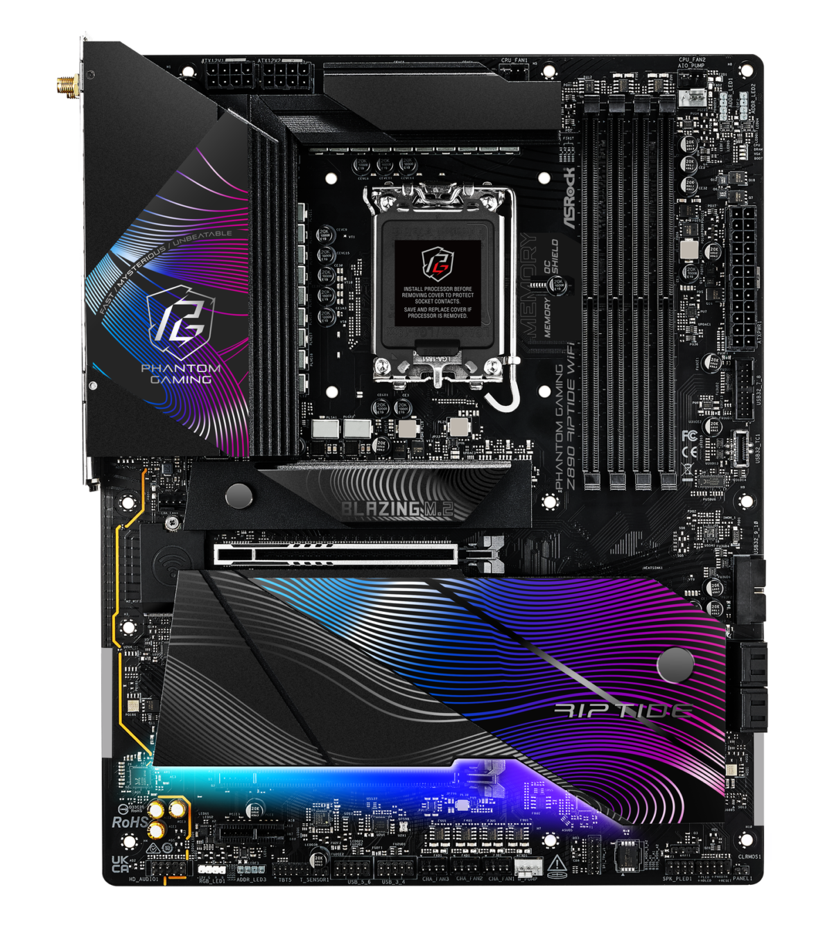 Motherboard ASRock Z890 Riptide WiFi Socket LGA 1851 ATX DDR5 - Image 2