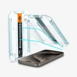 Película Vidro Temperado Spigen iPhone 15 Pro Max EZ FIT GLAS.tR (Pack-2)