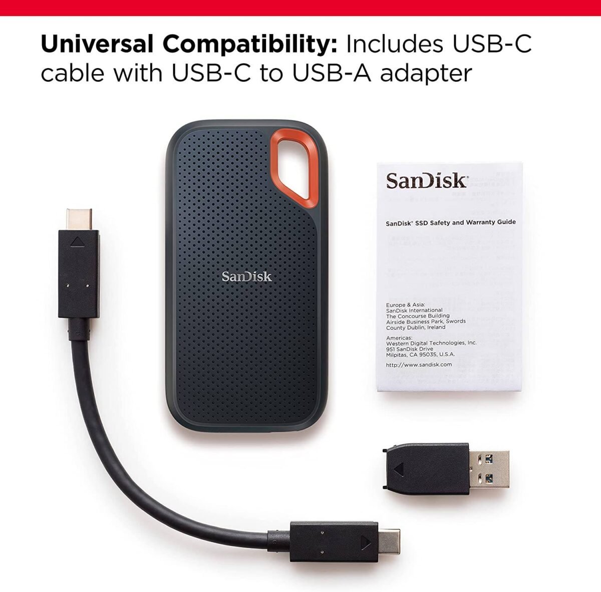 Disco SSD Externo SanDisk Extreme Portable 2TB USB-C USB 3.2 Gen 2 - Image 2