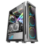 Caixa E-ATX Mars Gaming MC-NEO 4x ARGB Vidro Duplo Preta - Image 5
