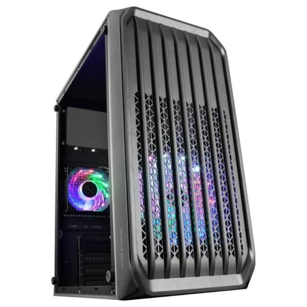 Caixa Micro-ATX Mars Gaming MC-S2 Compact Gaming RGB Preta