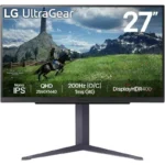 Monitor LG Ultragear 27GS85Q-B 27" LED Nano IPS QHD 180Hz Compatível com G-Sync