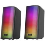 Colunas Mars Gaming MSRGB2 Compactos Bluetooth 5.3 RGB DSP Frontal 15W Pretos - Image 3