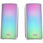 Colunas Mars Gaming MSRGB2 Bluetooth 5.3 RGB DSP Frontal 15W Brancos