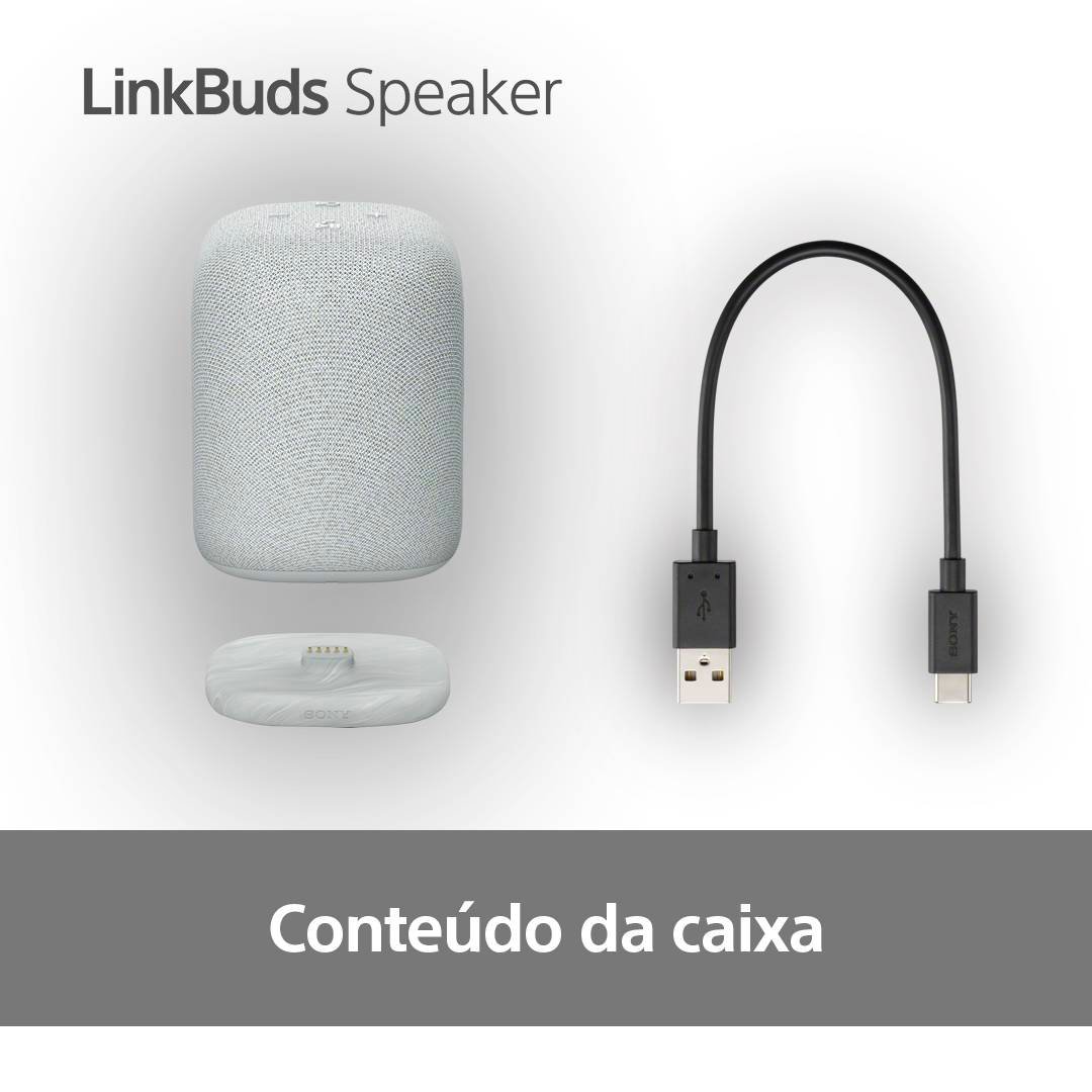 Coluna Portátil Sony LinkBuds Speaker SRS-LS1H Bluetooth Cinzento Claro - Image 5