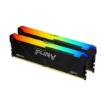 Memória Ram 32GB DDR4 Kingston 3600MT/s CL18 DIMM (Kit of 2) FURY Beast RGB