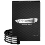 Kit de Cabos Duplo CableMod RT-Series Pro ModMesh 12VHPWR para ASUS/Seasonic Preto e Branco