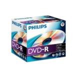 Philips DVD-R 4,7GB 16X Jewel Case (10 unidades)