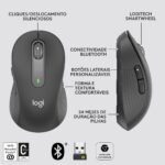 Rato Óptico Logitech Signature M650 Wireless/Bluetooth 2000DPI Graphite - Image 2