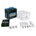 Ventoinha Lian Li UNI AL120 V2 RGB PWM Branco 120mm (Pack 3) - Image 2