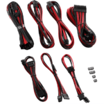 Kit de Cabo CableMod C-Series Pro ModMesh 12VHPWR para Corsair RM, RMi, RMx Black Label Preto e Vermelho - Image 3