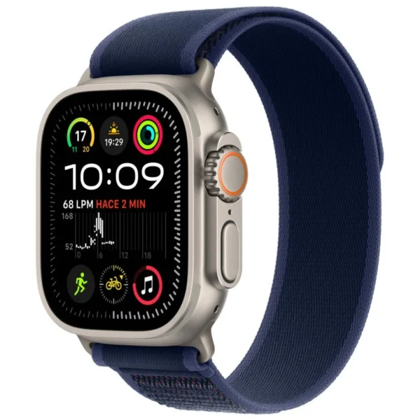 Apple Watch Ultra 2 GPS + Cellular 49mm Titânio Natural com Bracelete Loop Trail S/M Azul