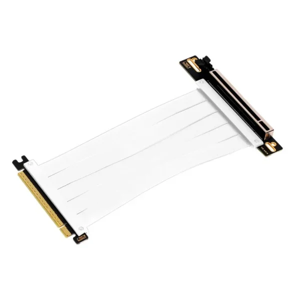 Cabo Extensor Flexível Riser Pcie 4.0 X16 Abysm Gaming Branco