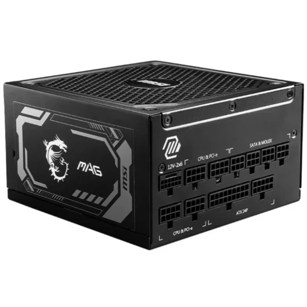 Fonte Alimentação MSI MAG A1250GL ATX 3.1 PCIe 5.1 1250W 80 Plus Gold Modular