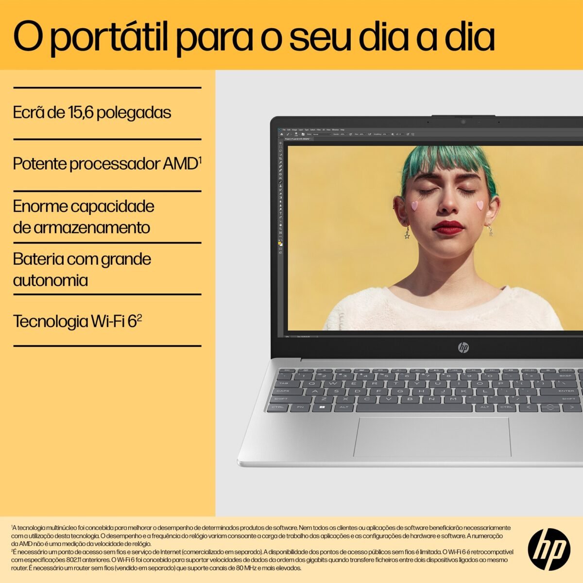 Portátil HP 15-fc0008np 15.6" FHD R7 7730U 16GB 512GB S/so - Image 9