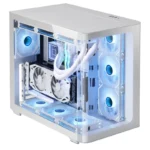 Caixa Mars Gaming MC-FUSION ATX com Vidro Temperado Contínuo Curvo e Duas Câmaras Branca - Image 3