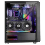 Caixa Gaming Mars Gaming MC-VAULT ATX com 4x Ventoinhas ARGB 12cm, Mesh e Vidro Temperado Preta - Image 4