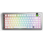 Teclado Mecânico Glorious GMMK 3 Pro Wireless 75% Prateado - Fox Switch (US)