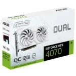 Placa Gráfica ASUS Dual GeForce RTX 4070 EVO Branco OC Edição 12GB GDDR6X DLSS3 - Image 2